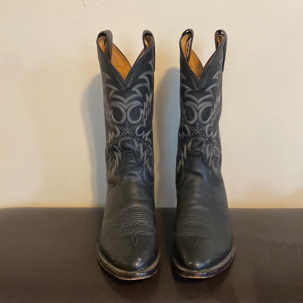 Tony Lama Black Cowboy boots
